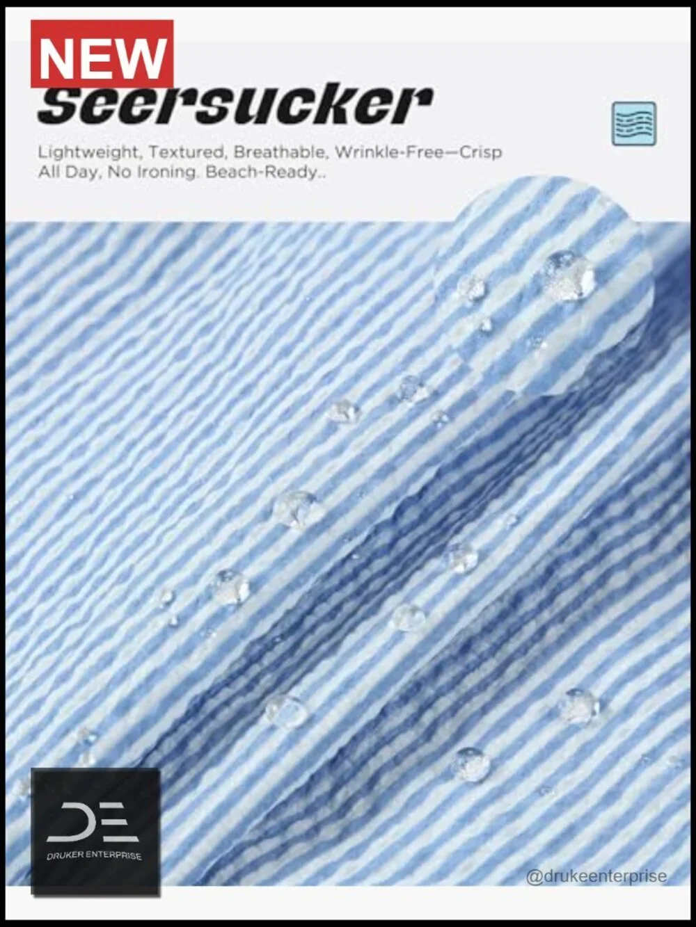 Men's Quick Dry Swim Trunks with Pockets Seersucker Texture